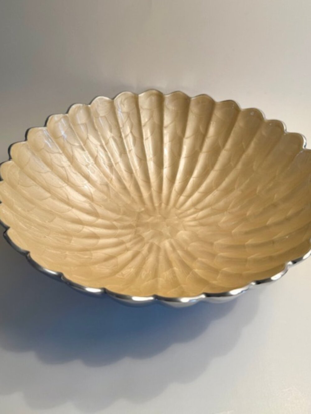 JULIA KNIGHT 15" PEONY BUTTERCREAM BOWL - NEW IN BOX!